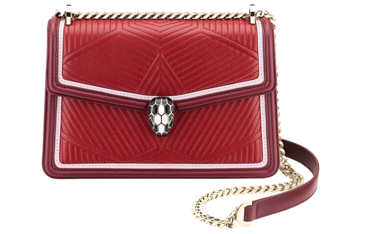 Bvlgari Сумка-кроссбоди Serpenti Diamond Blast из телячьей кожи, женская, рубиново-красного цвета
Bvlgari Сумка-кроссбоди Serpenti Diamond Blast из телячьей кожи, женская, рубиново-красного цвета