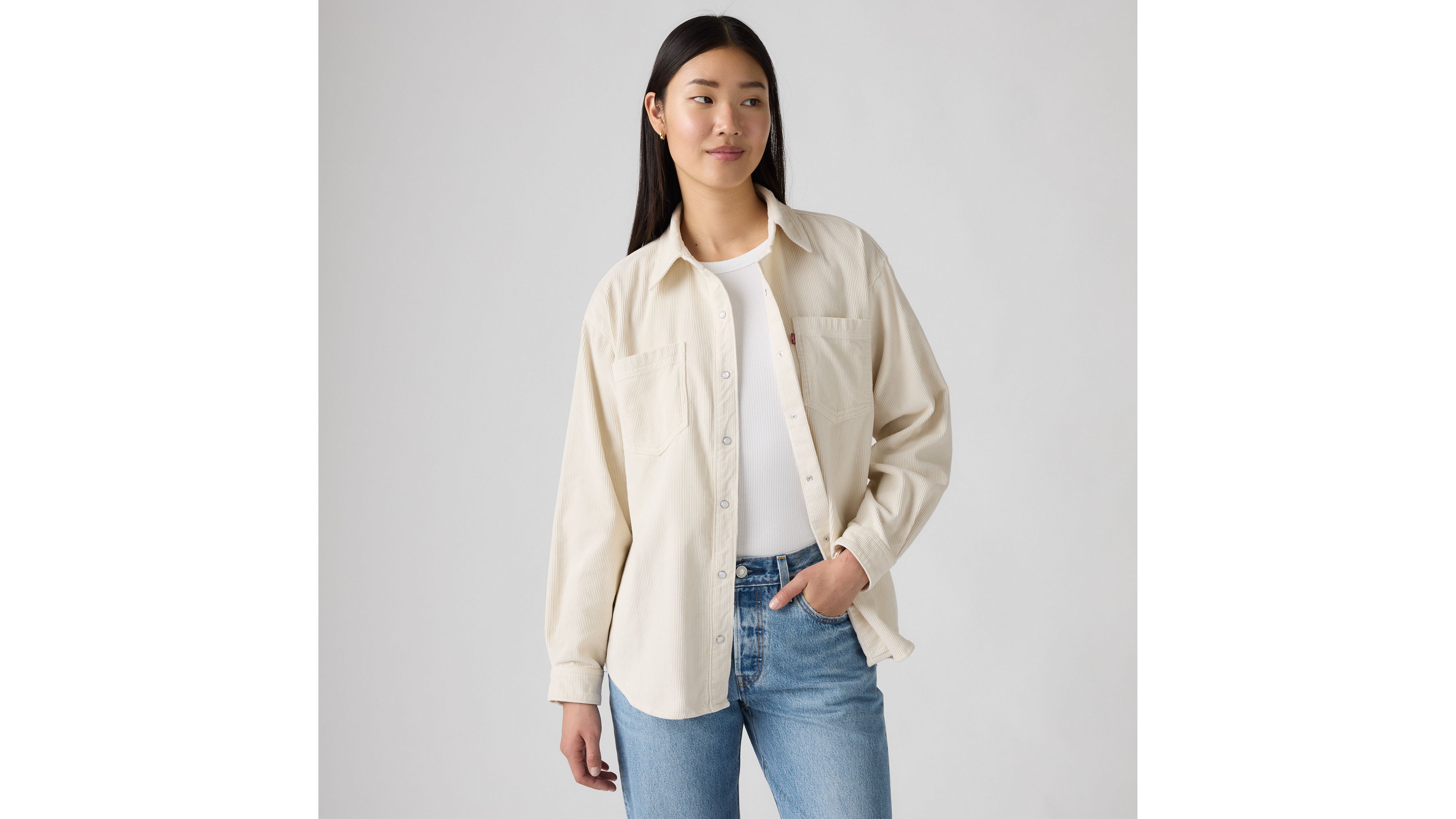 Верхняя рубашка Iris Corduroy Levi's, Birch Cord - White
Верхняя рубашка Iris Corduroy Levi's, Birch Cord - White