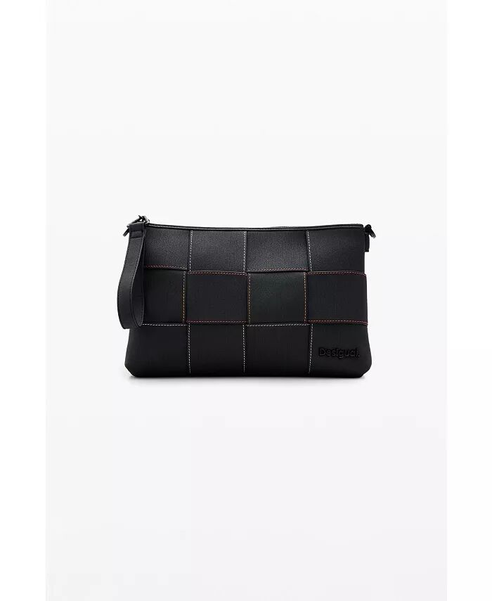 Женская плетеная сумка через плечо M с отстрочкой Desigual, черный
Женская плетеная сумка через плечо M с отстрочкой Desigual, черный