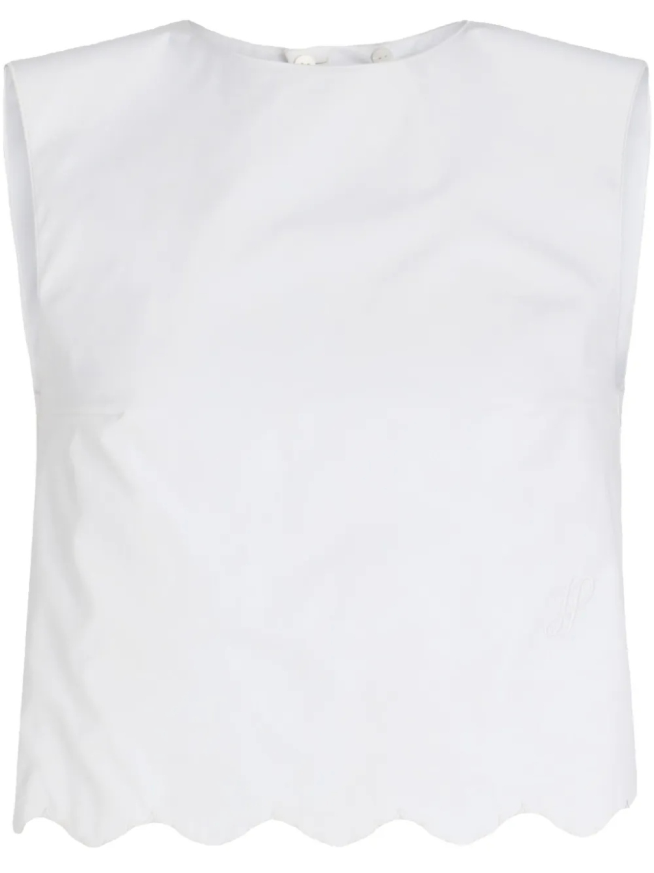 Patou укороченный поплиновый топ, белый
Patou укороченный поплиновый топ, белый