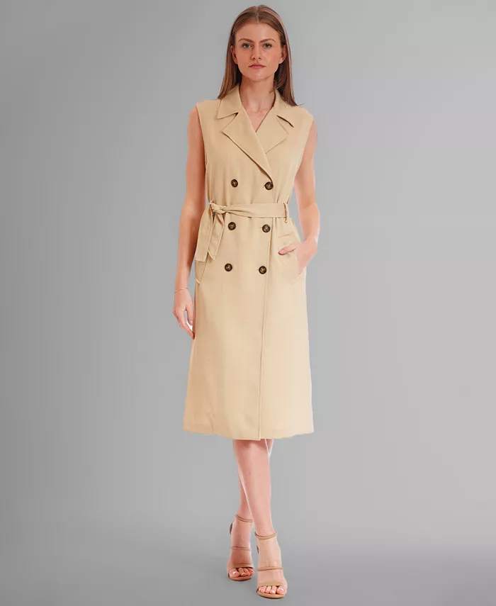 Женское платье-жакет без рукавов А-силуэта julia jordan, коричневый/бежевый
Женское платье-жакет без рукавов А-силуэта julia jordan, коричневый/бежевый