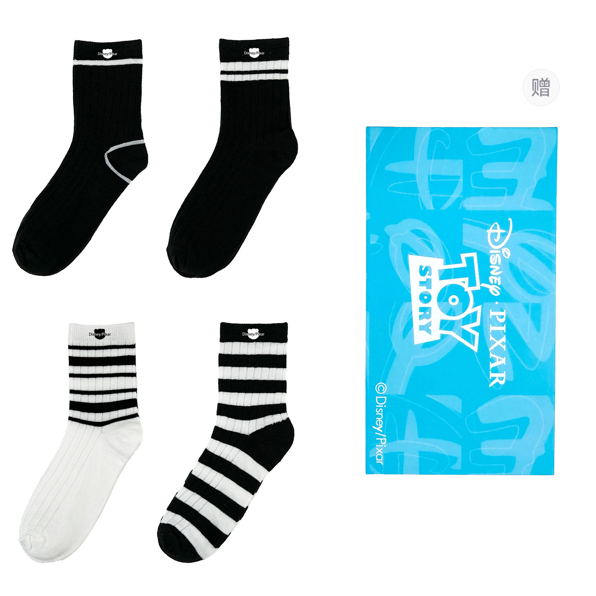 Набор из 4 пар унисекс носков Crew Disney, белый/черный
Набор из 4 пар унисекс носков Crew Disney, белый/черный