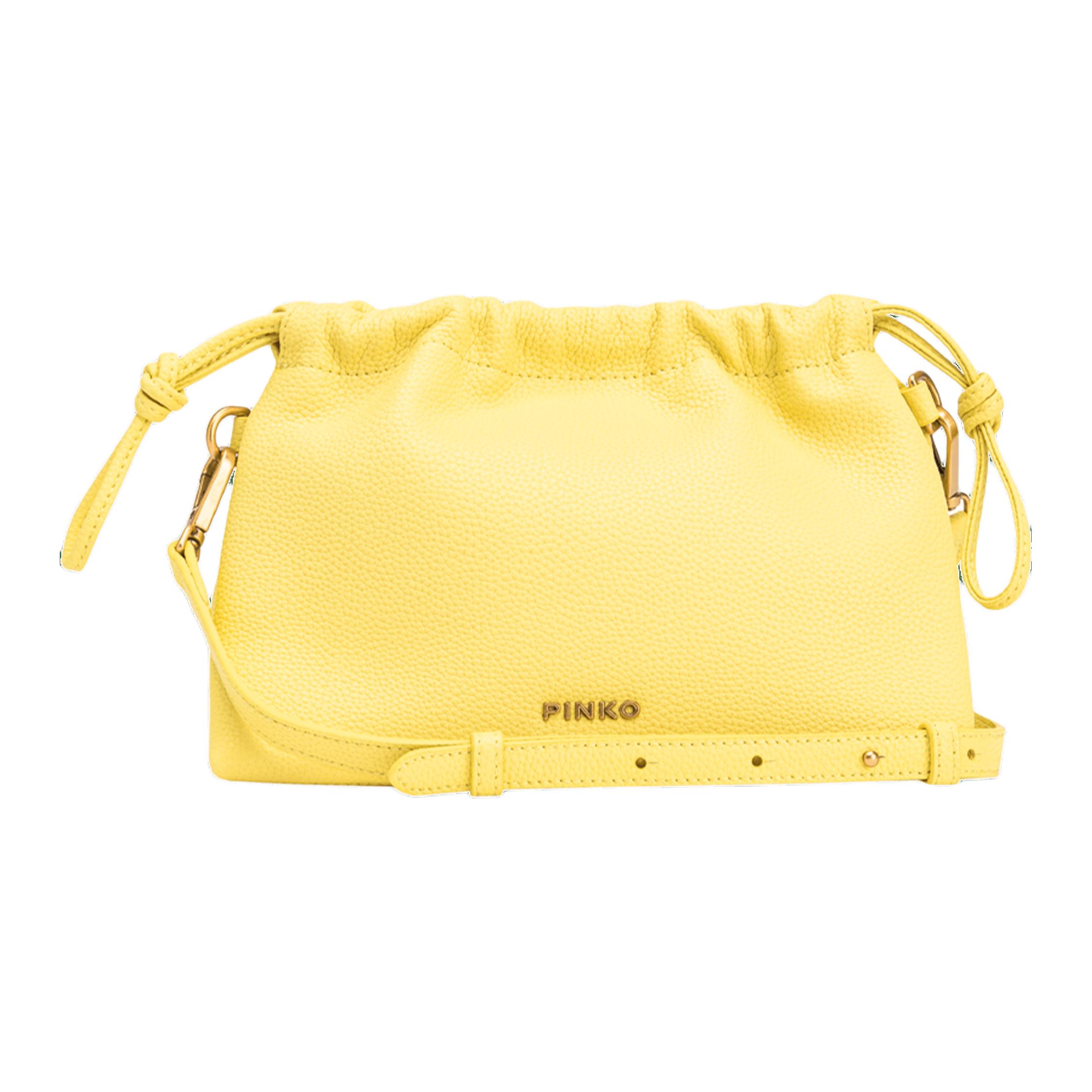 PINKO Желтая женская сумка через плечо из мягкой кожи
PINKO Желтая женская сумка через плечо из мягкой кожи