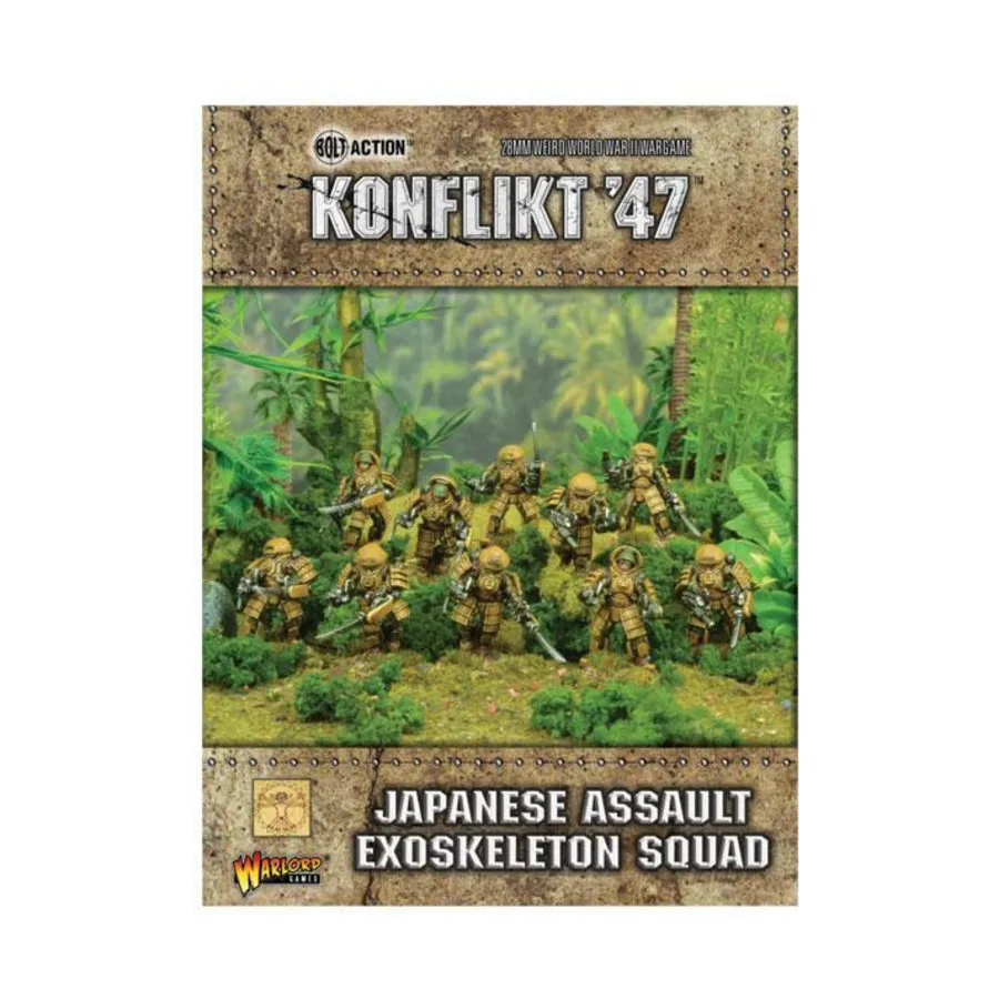 Японский штурмовой отряд скелетов экзо, Konflikt '47 - Japanese Army (28mm) (Warlord Games)
Японский штурмовой отряд скелетов экзо, Konflikt '47 - Japanese Army (28mm) (Warlord Games)