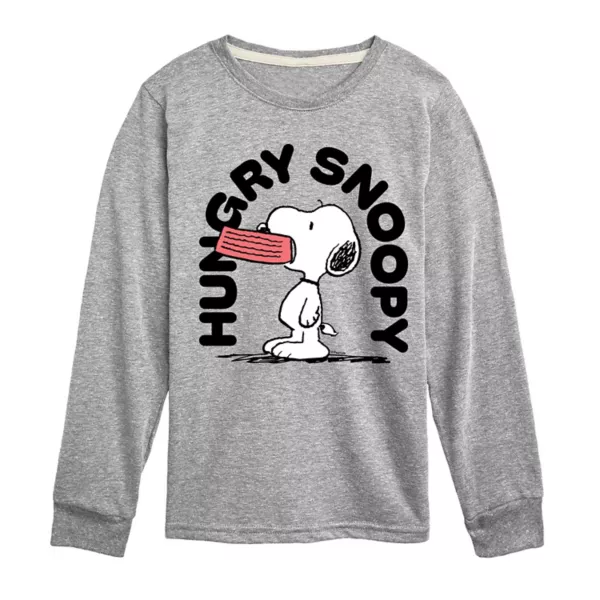 Мальчики 8-20 футболка с длинным рукавом и принтом "Голодный Снупи" Licensed Character, серый
Мальчики 8-20 футболка с длинным рукавом и принтом "Голодный Снупи" Licensed Character, серый
