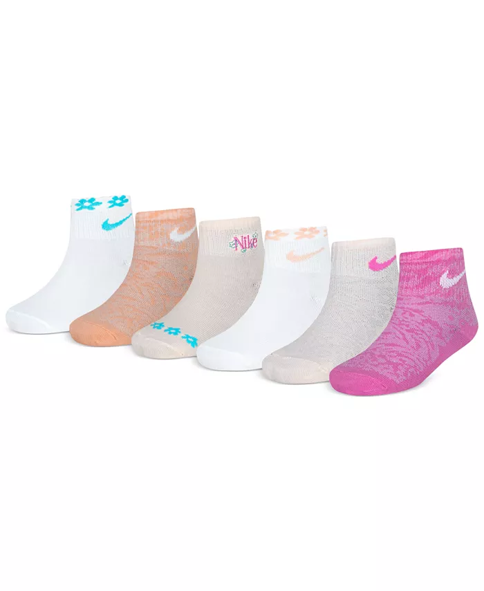 Детские носки до щиколотки Wild Flower, 6 пар Nike, розовый
Детские носки до щиколотки Wild Flower, 6 пар Nike, розовый
