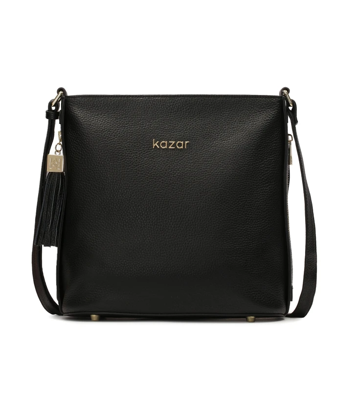 Кожаная сумка мессенджер с клатчем Kazar, черный
Кожаная сумка мессенджер с клатчем Kazar, черный
