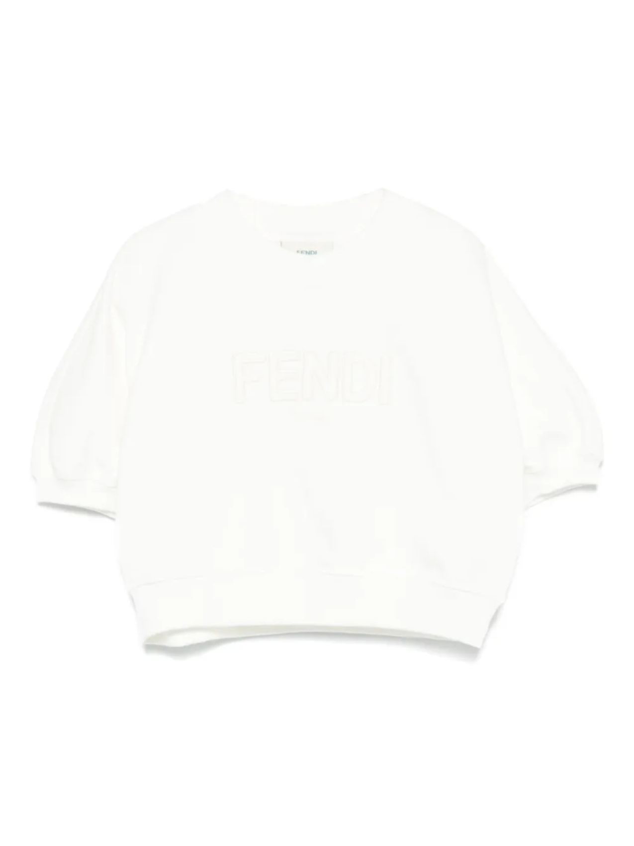 Толстовка с вышитым логотипом Fendi Kids, белый
Толстовка с вышитым логотипом Fendi Kids, белый