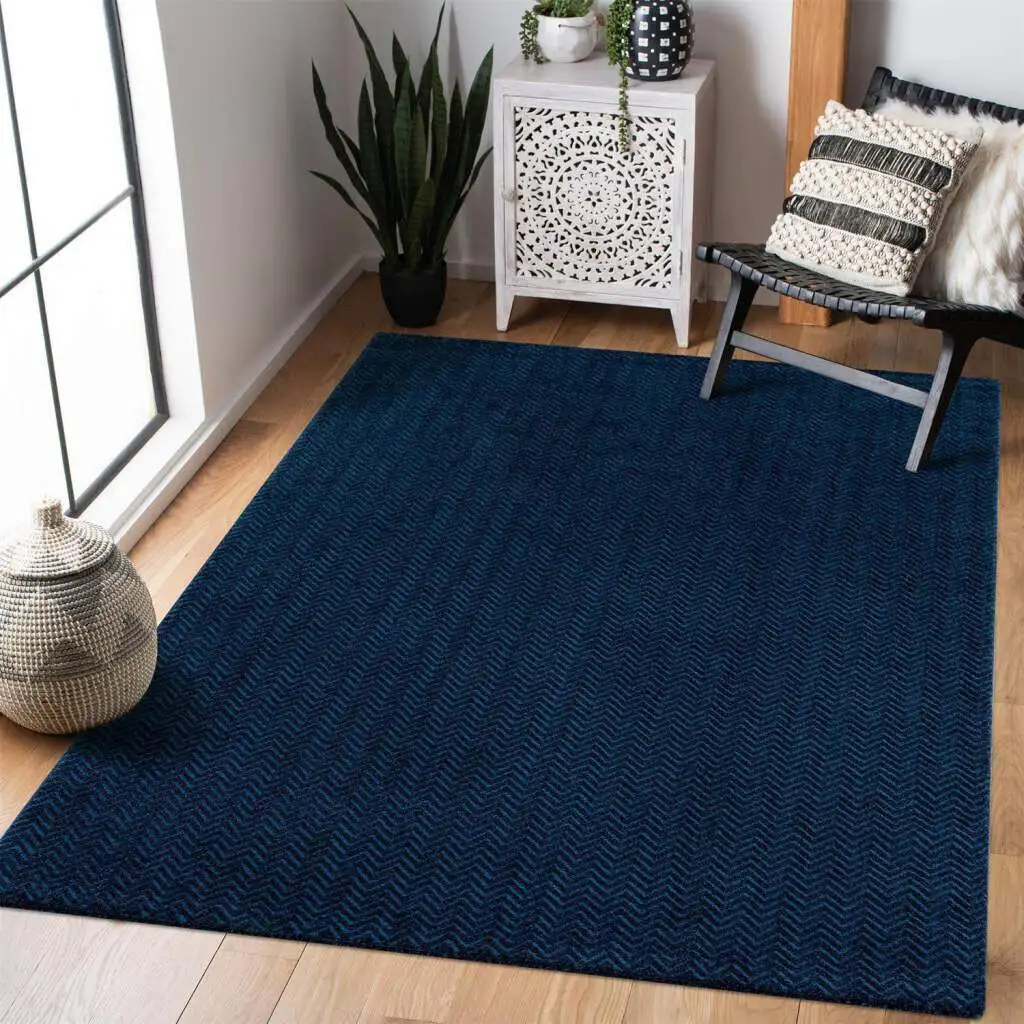Ковер Carpet City "Fancy", прямоугольный, короткий ворс, однотонный, 3D эффект, зигзаг 160х230 см, синий
Ковер Carpet City "Fancy", прямоугольный, короткий ворс, однотонный, 3D эффект, зигзаг 160х230 см, синий