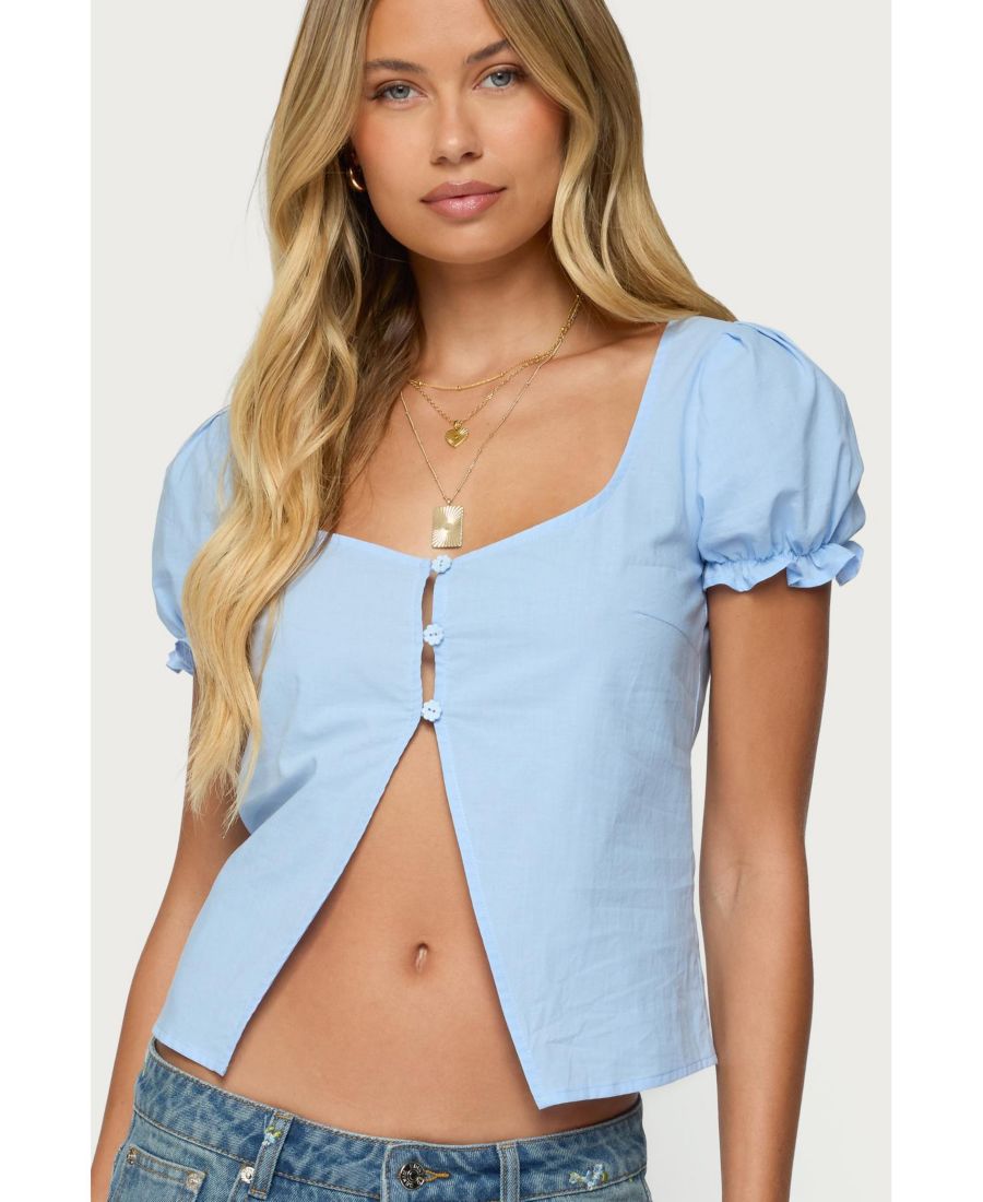 Женская блузка Dorothea с разрезом спереди Edikted, Blue
Женская блузка Dorothea с разрезом спереди Edikted, Blue