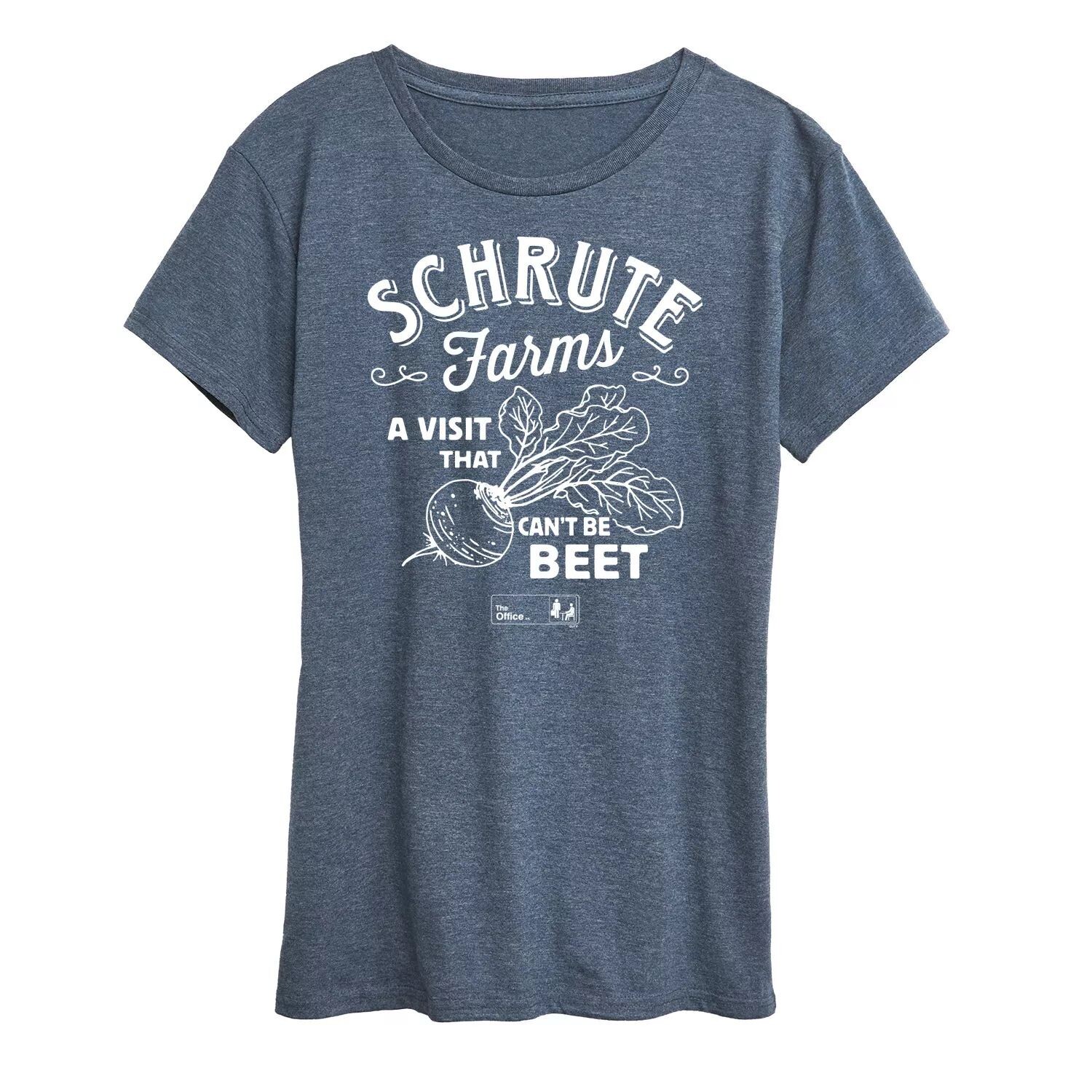 Женская футболка с рисунком The Office Schrute Farms Licensed Character, светло-синий
Женская футболка с рисунком The Office Schrute Farms Licensed Character, светло-синий