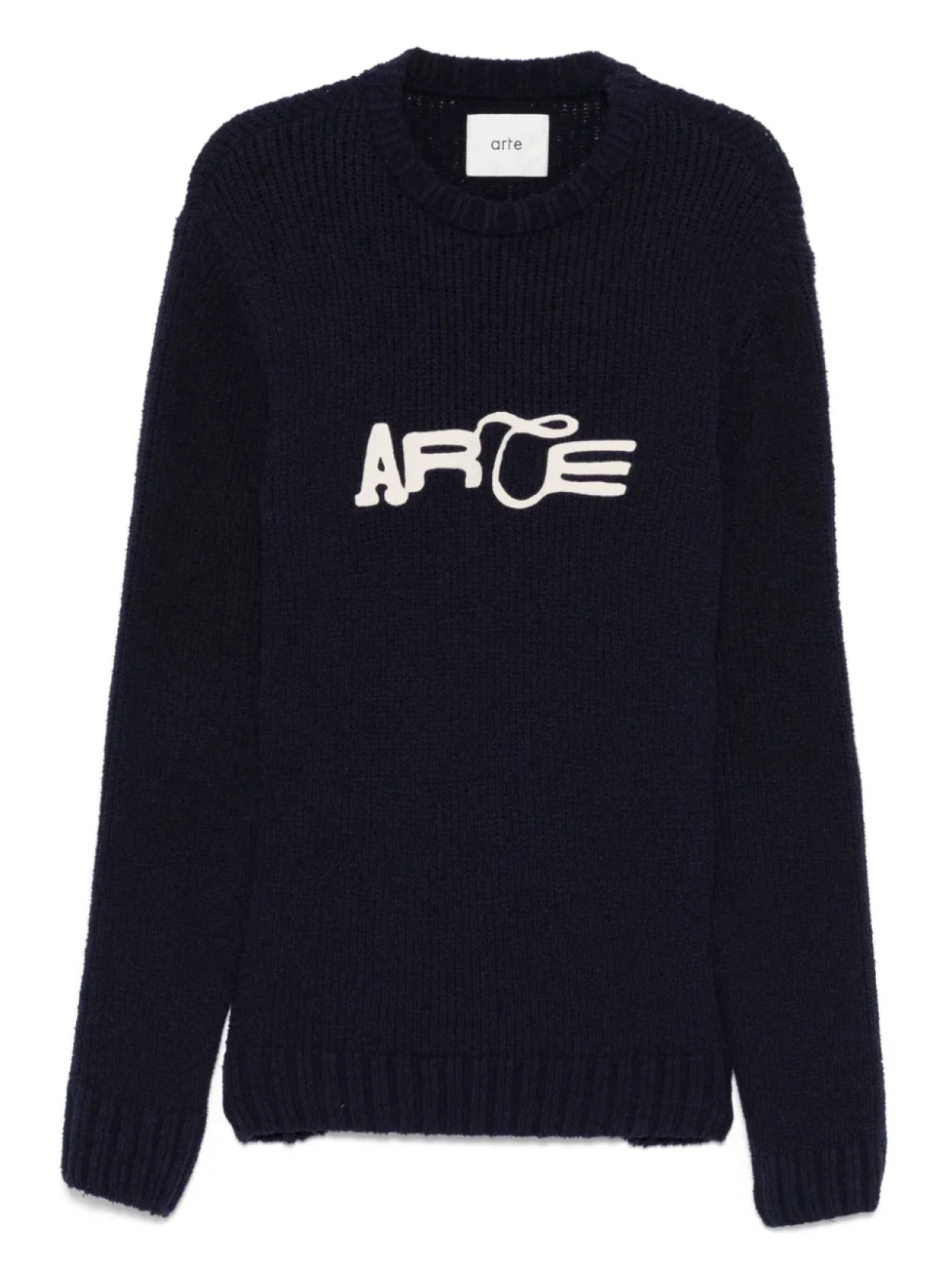 Свитер с вышитым логотипом ARTE, синий
Свитер с вышитым логотипом ARTE, синий