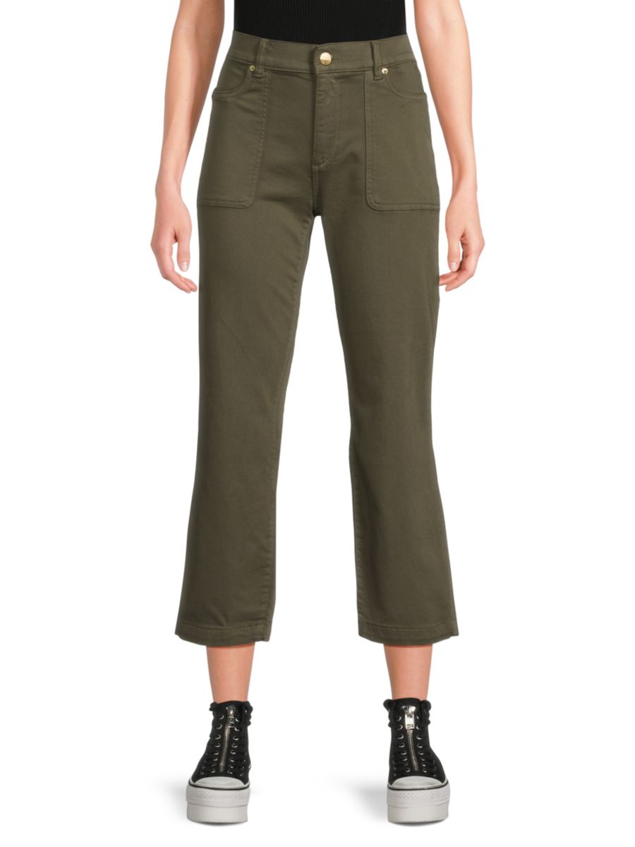 Укороченные прямые джинсы со средней посадкой DL1961 Premium Denim, зеленый
Укороченные прямые джинсы со средней посадкой DL1961 Premium Denim, зеленый