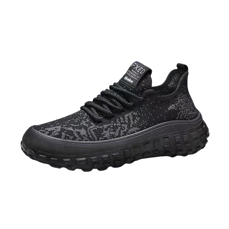 BAKE Дышащие и износостойкие мужские массивные кроссовки лоу-топ черные, цвет Black 
BAKE Дышащие и износостойкие мужские массивные кроссовки лоу-топ черные, цвет Black