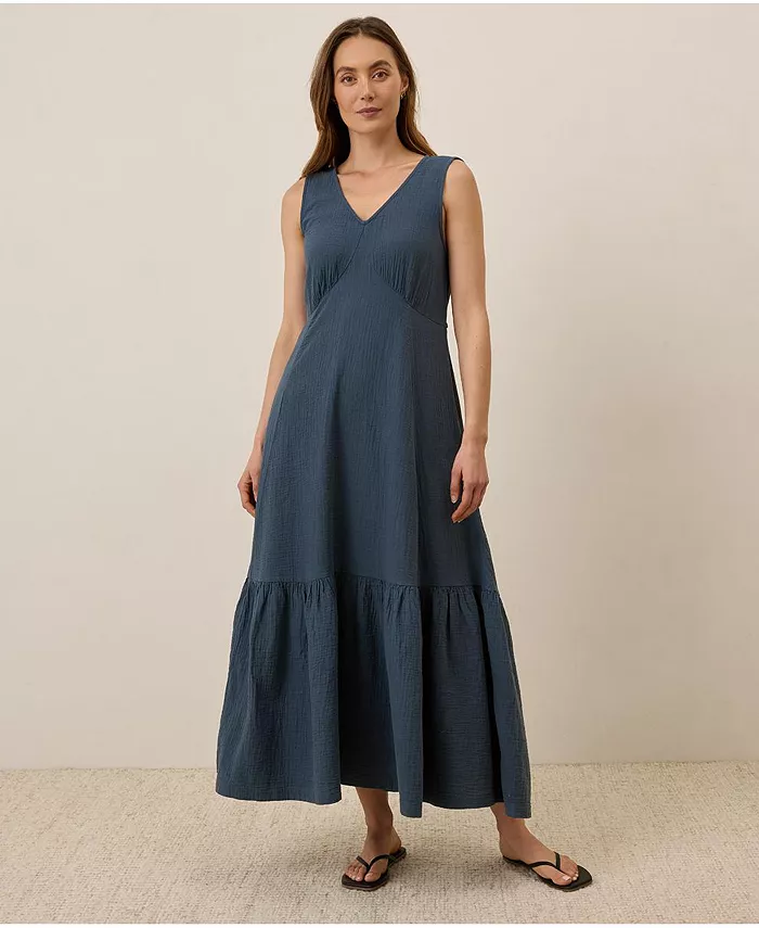 Женское платье из органического хлопка Coastal Double Gauze "Beach To Brunch" Pact, синий
Женское платье из органического хлопка Coastal Double Gauze "Beach To Brunch" Pact, синий