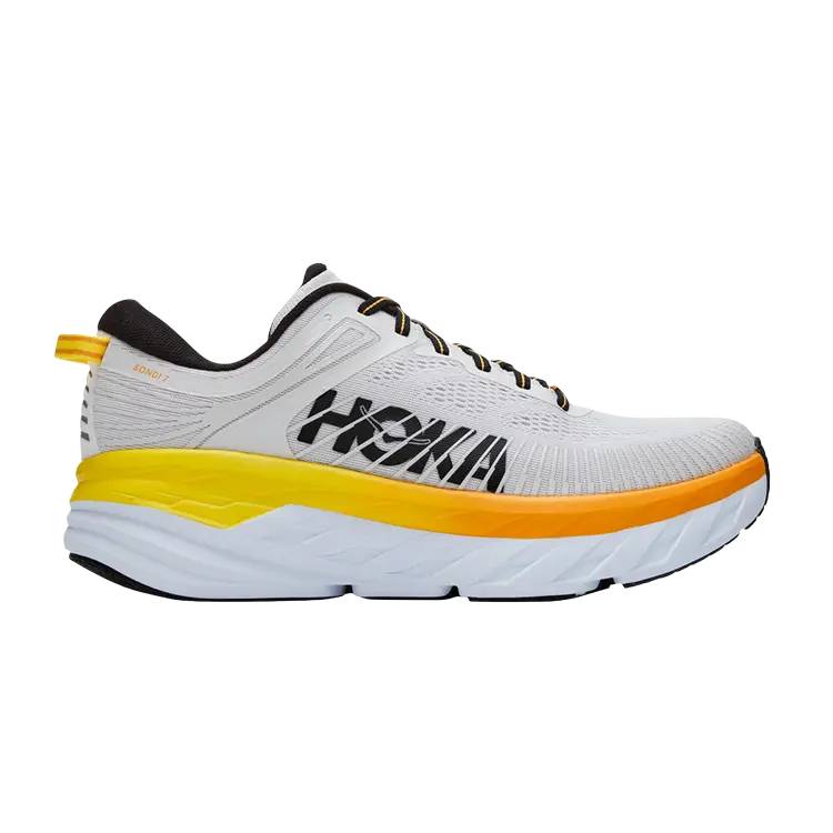 Кроссовки HOKA Bondi 7 'Nimbus Cloud Yellow', серый 
Кроссовки HOKA Bondi 7 'Nimbus Cloud Yellow', серый