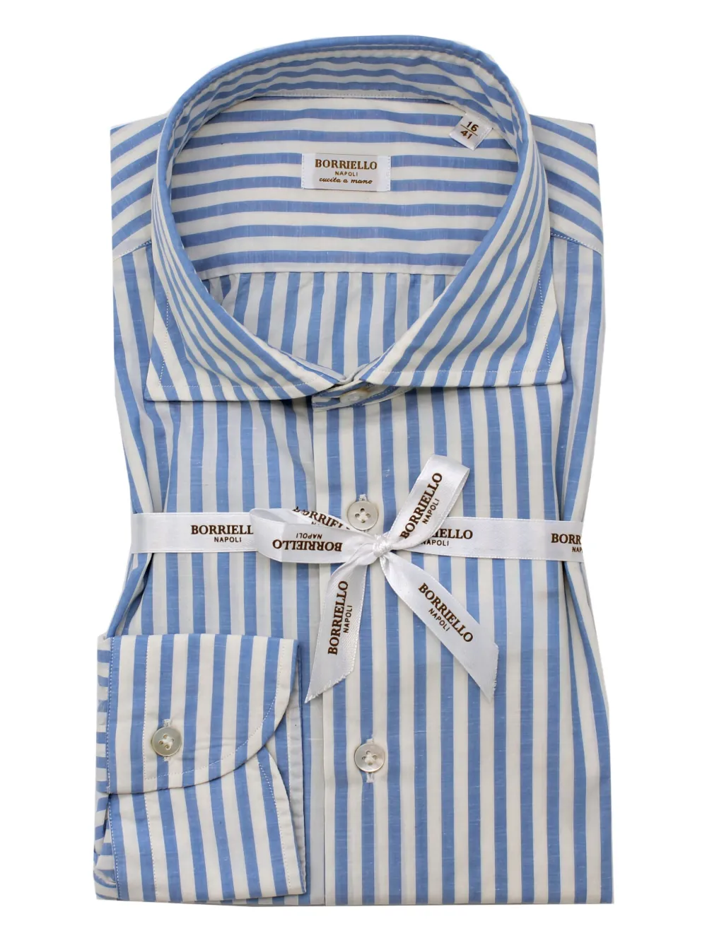 Полосатая рубашка Borriello Napoli, синий
Полосатая рубашка Borriello Napoli, синий