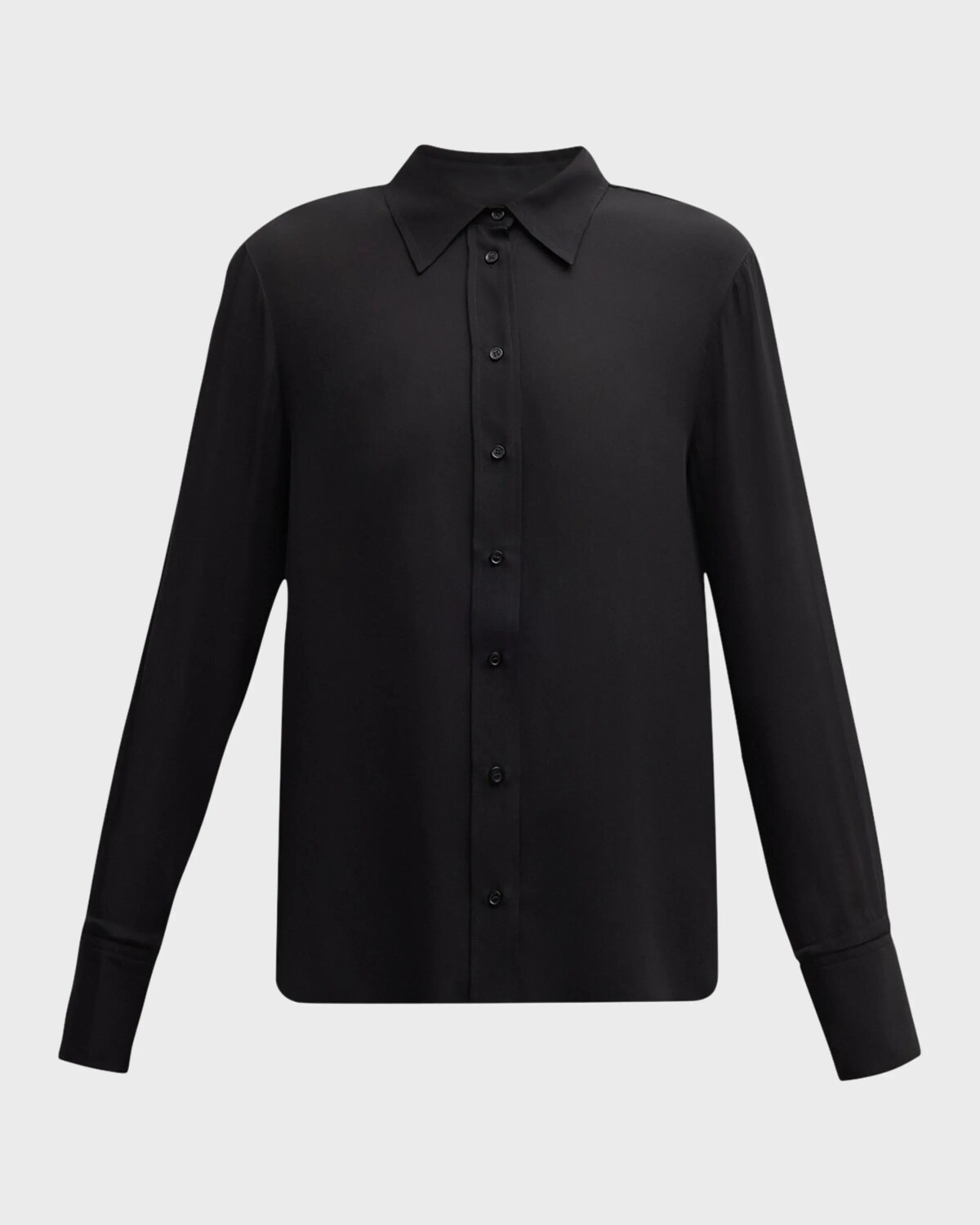 Блузка на пуговицах из двойного жоржета Argent, черный 
Блузка на пуговицах из двойного жоржета Argent, черный