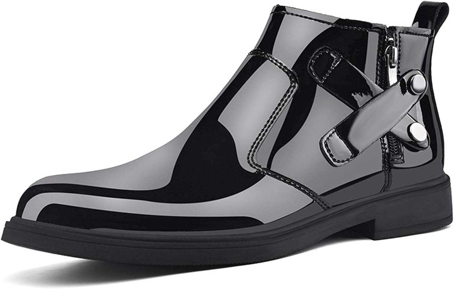 Мужские черные лаковые ботинки-челси, модные, деловые, повседневные и формальные, подходят для работы в офисе и посещения свадеб, для особых случаев Generic
Мужские черные лаковые ботинки-челси, модные, деловые, повседневные и формальные, подходят для работы в офисе и посещения свадеб, для особых случаев Generic