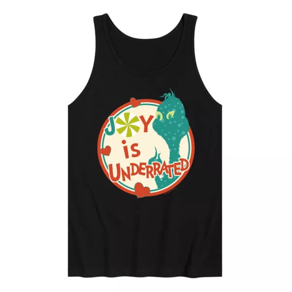 Мужская футболка-майка Dr Seuss The Grinch "Радость недооценена" Licensed Character, черный
Мужская футболка-майка Dr Seuss The Grinch "Радость недооценена" Licensed Character, черный