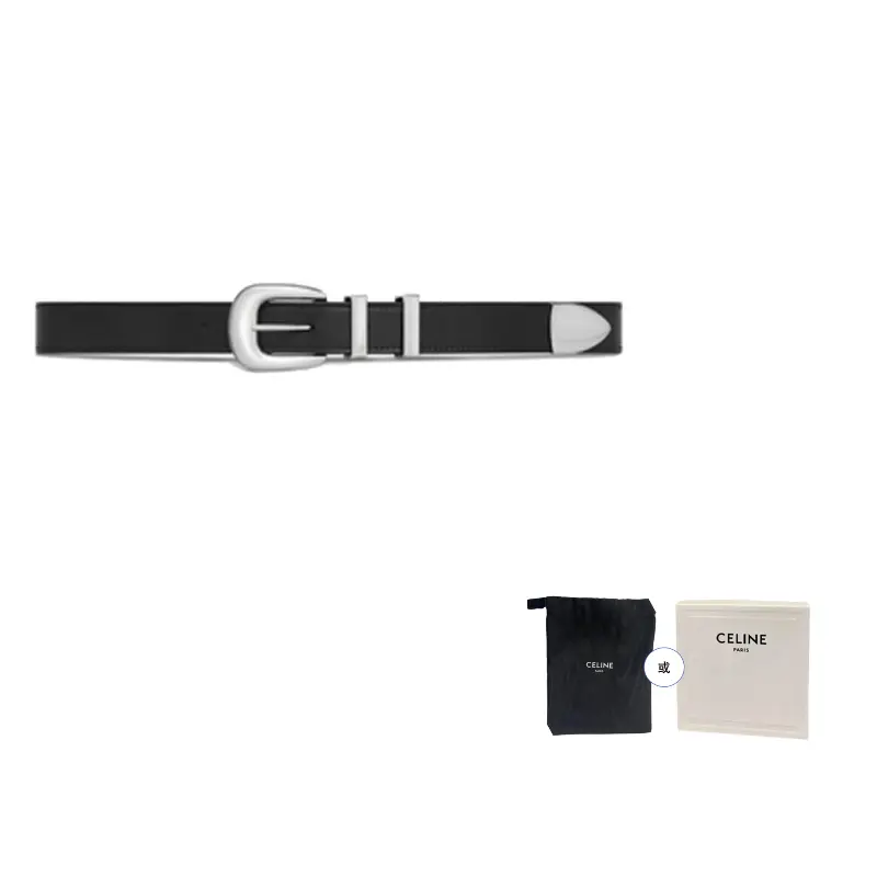 CELINE Средний западный ремень из винтажной телячьей кожи, Black
CELINE Средний западный ремень из винтажной телячьей кожи, Black