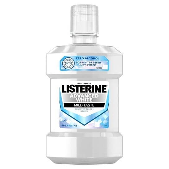 Ополаскиватель для рта - мягкий вкус 1л Listerine Advanced White
Ополаскиватель для рта - мягкий вкус 1л Listerine Advanced White