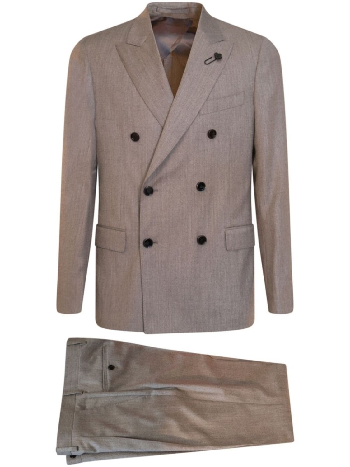 Двубортный костюм-двойка Lardini, коричневый
Двубортный костюм-двойка Lardini, коричневый