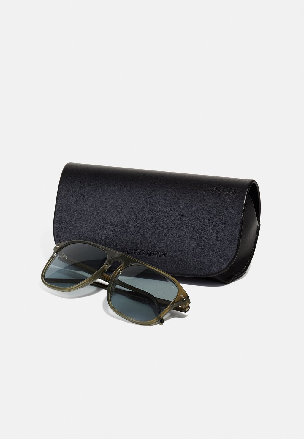 Солнцезащитные очки Giorgio Armani, прозрачные зеленые/серые 
Солнцезащитные очки Giorgio Armani, прозрачные зеленые/серые