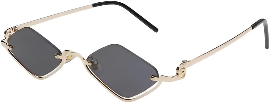 Небольшие квадратные солнцезащитные очки в стиле ретро, тонкая металлическая полуободковая оправа, линзы из поликарбоната с темным тонированием, легкие Generic, Gold Gray
Небольшие квадратные солнцезащитные очки в стиле ретро, тонкая металлическая полуободковая оправа, линзы из поликарбоната с темным тонированием, легкие Generic, Gold Gray