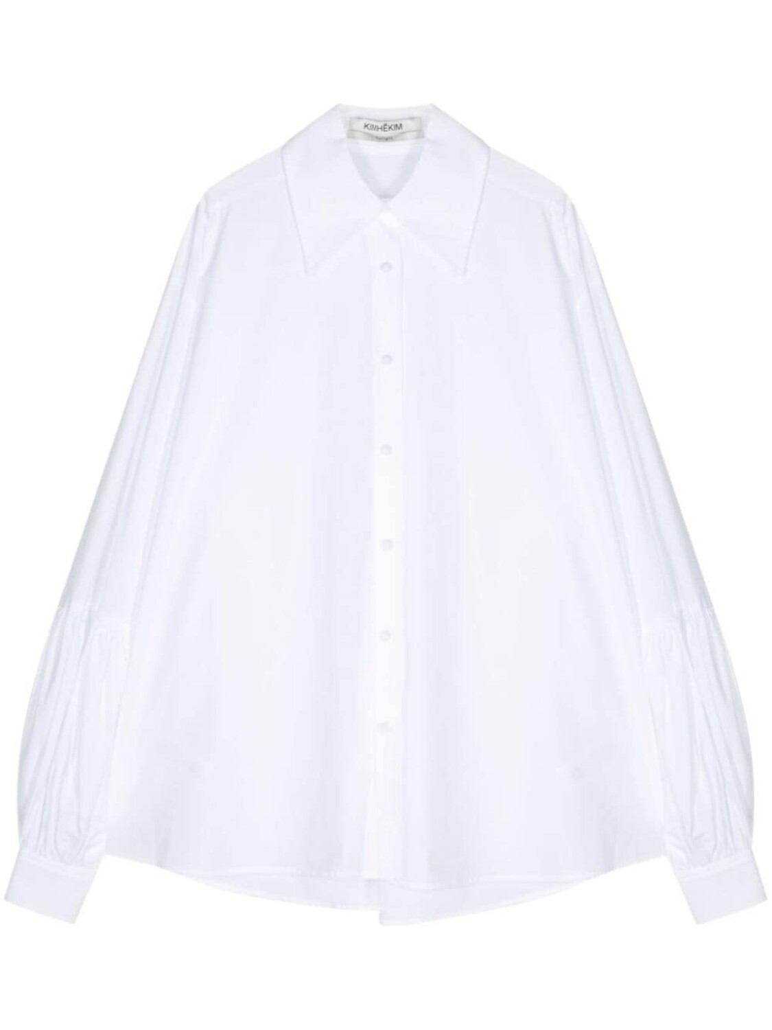 Kimhekim поплиновая рубашка с объемным воротником, белый
Kimhekim поплиновая рубашка с объемным воротником, белый