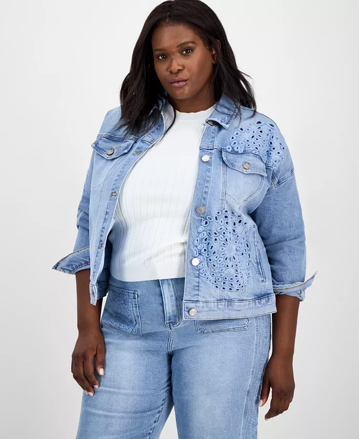 Модная джинсовая куртка с кружевной вышивкой и застежкой на пуговицах And Now This, синий
Модная джинсовая куртка с кружевной вышивкой и застежкой на пуговицах And Now This, синий