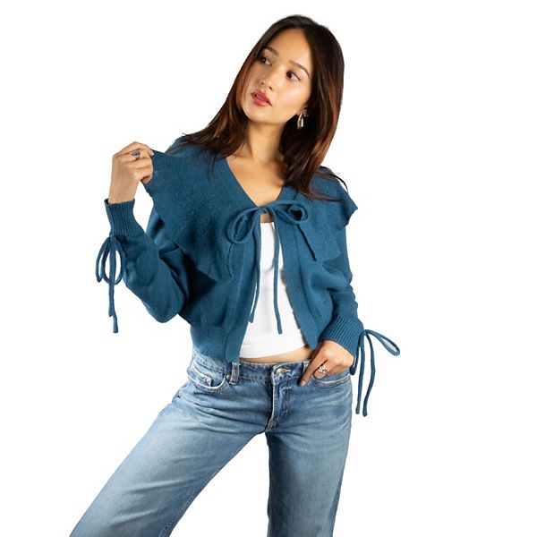 Женский легкий кардиган с воланами и завязками Jess By Meiko, Dark Teal
Женский легкий кардиган с воланами и завязками Jess By Meiko, Dark Teal