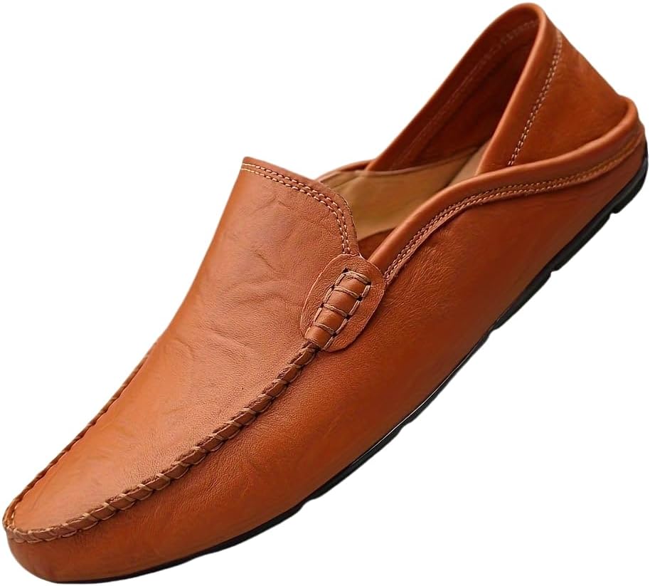 Мужские лоферы большого размера однотонного цвета, с удобной резиновой подошвой, с закругленным носком, подходят для всех сезонов, для прогулок на природе и вождения автомобиля Hoalox, светло-коричневый
Мужские лоферы большого размера однотонного цвета, с удобной резиновой подошвой, с закругленным носком, подходят для всех сезонов, для прогулок на природе и вождения автомобиля Hoalox, светло-коричневый