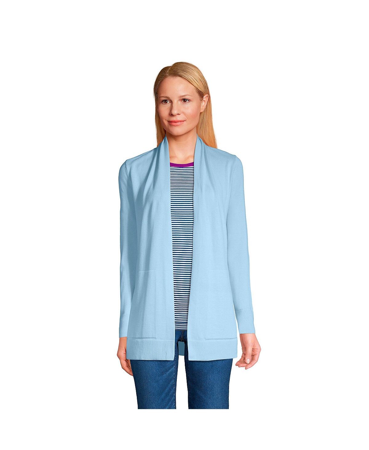 Женский хлопковый кардиган с открытыми рукавами и свитером Lands' End
Женский хлопковый кардиган с открытыми рукавами и свитером Lands' End