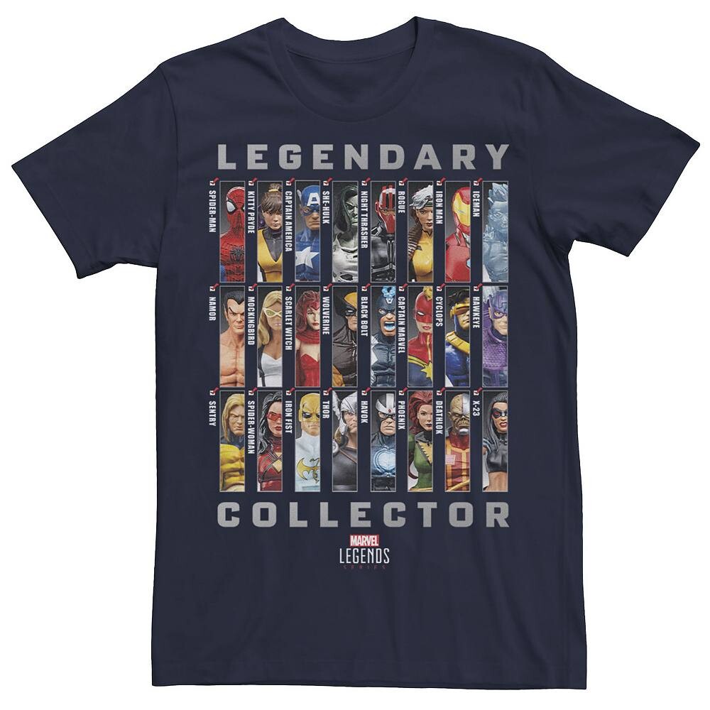 Мужская футболка Legendary Collector Checklist из серии Marvel Legends Series Licensed Character, темно-синий
Мужская футболка Legendary Collector Checklist из серии Marvel Legends Series Licensed Character, темно-синий