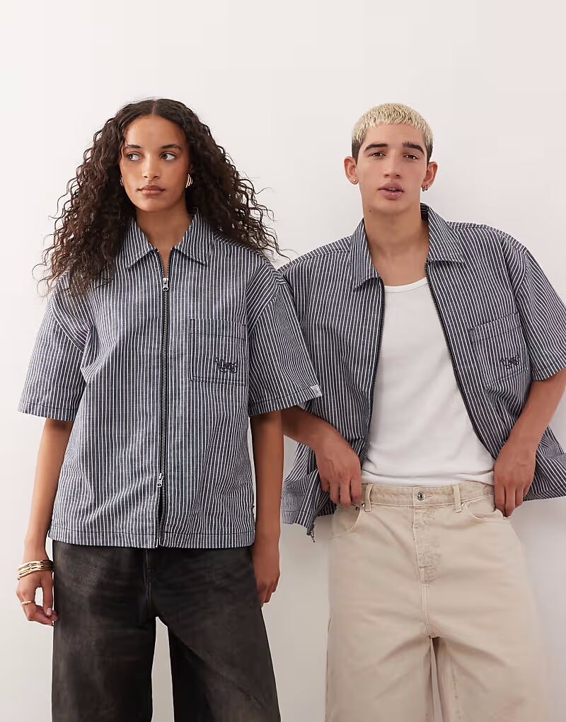 Рубашка Raw Insight в тёмно-синюю полоску Vans
Рубашка Raw Insight в тёмно-синюю полоску Vans