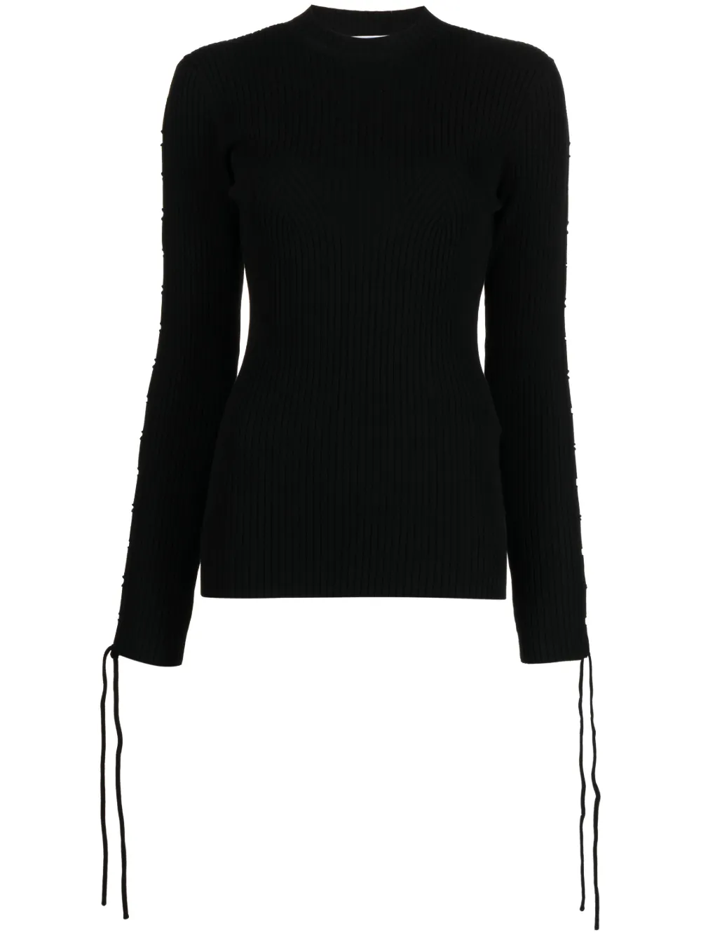 Топ в рубчик со шнурками OFF-WHITE, черный
Топ в рубчик со шнурками OFF-WHITE, черный