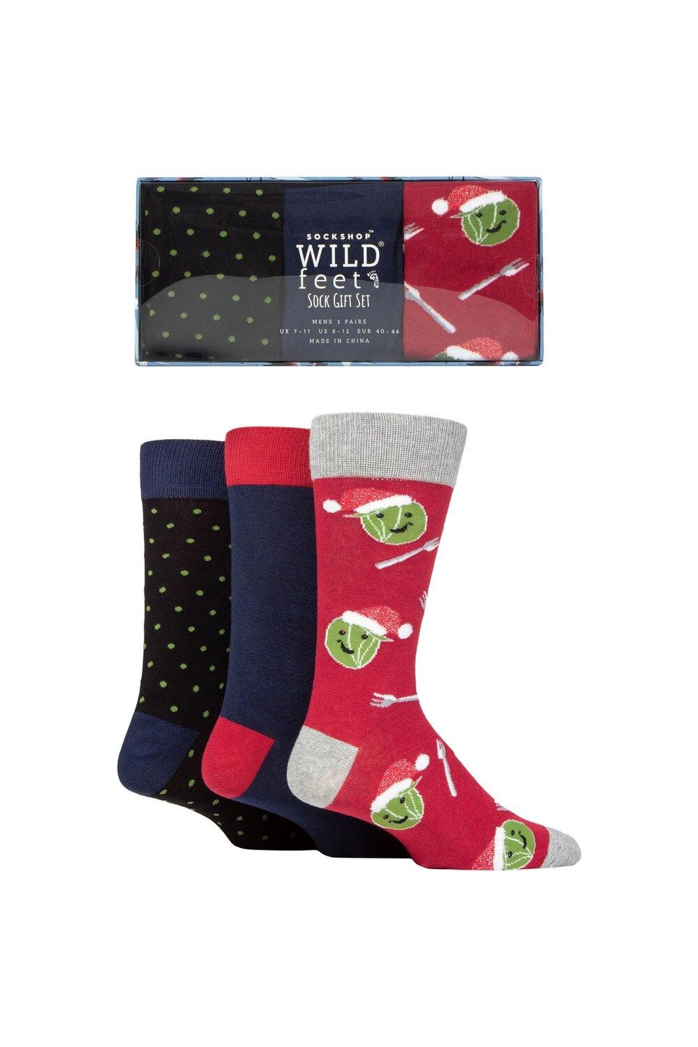 3 пары рождественских плоских подарочных носков в упаковке SOCKSHOP Wild Feet, мультиколор
3 пары рождественских плоских подарочных носков в упаковке SOCKSHOP Wild Feet, мультиколор