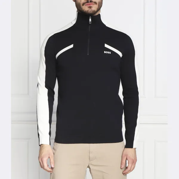 Облегающий свитер Zurock с добавлением шерсти Boss, синий
Облегающий свитер Zurock с добавлением шерсти Boss, синий