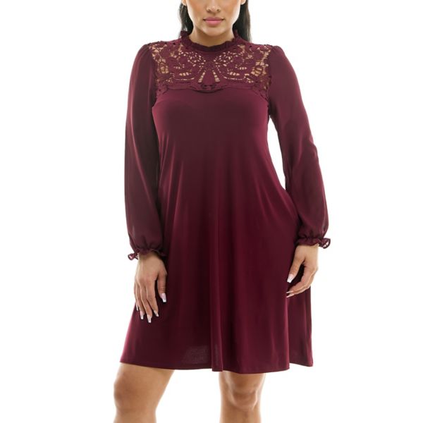 Женское шифоновое платье с рюшами Nina Leonard, цвет deep wine
Женское шифоновое платье с рюшами Nina Leonard, цвет deep wine