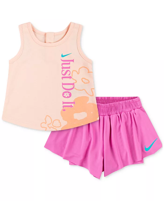 Детский комплект для девочек: майка и шорты Dri-FIT Wildflower, 2 предмета Nike, розовый
Детский комплект для девочек: майка и шорты Dri-FIT Wildflower, 2 предмета Nike, розовый