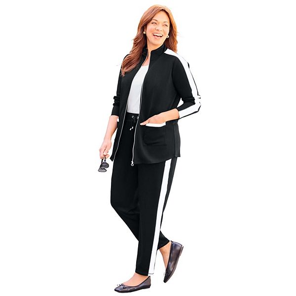 Женская куртка-скафандр plus size Catherines, Black White
Женская куртка-скафандр plus size Catherines, Black White