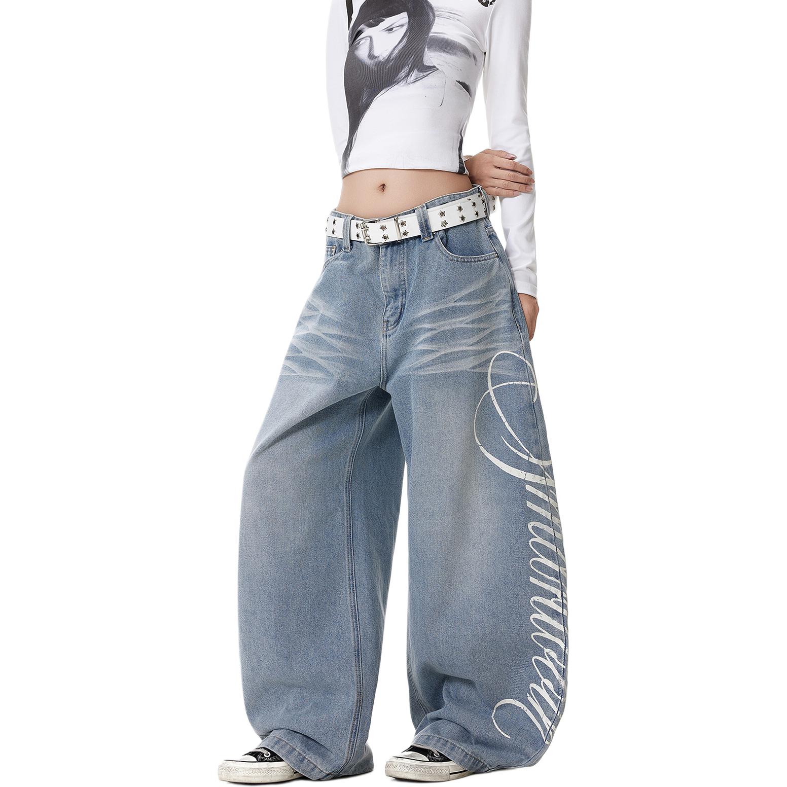 NEVER RULE Джинсы Unisex Light Blue Moderate Wide Leg
NEVER RULE Джинсы Unisex Light Blue Moderate Wide Leg