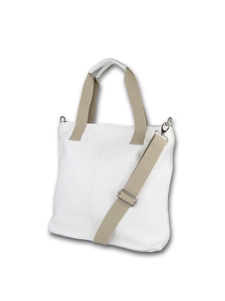 Кожаная сумка через плечо, сумка-шоппер Toscanto белая, примерно 44 см Toscanto
Кожаная сумка через плечо, сумка-шоппер Toscanto белая, примерно 44 см Toscanto