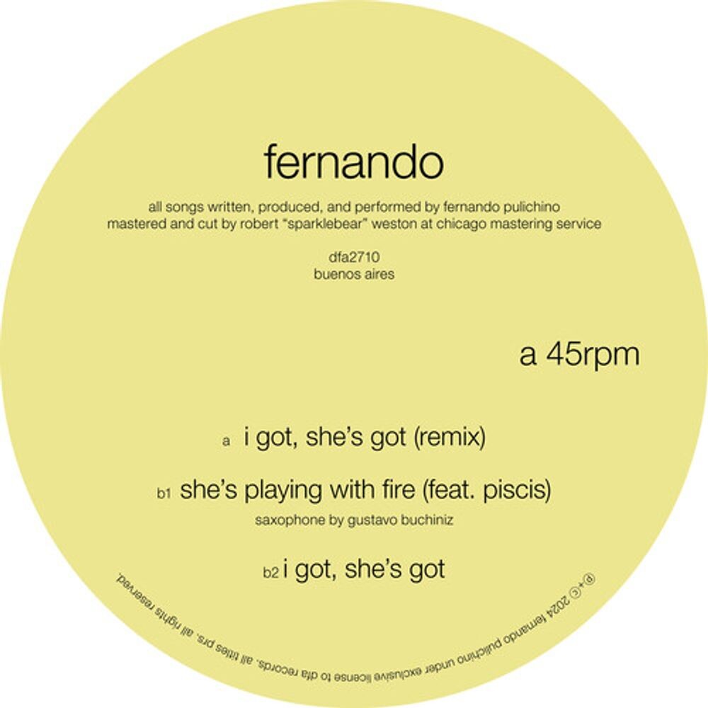 Виниловая пластинка LP I Got, She's Got (12") - Fernando
Виниловая пластинка LP I Got, She's Got (12") - Fernando