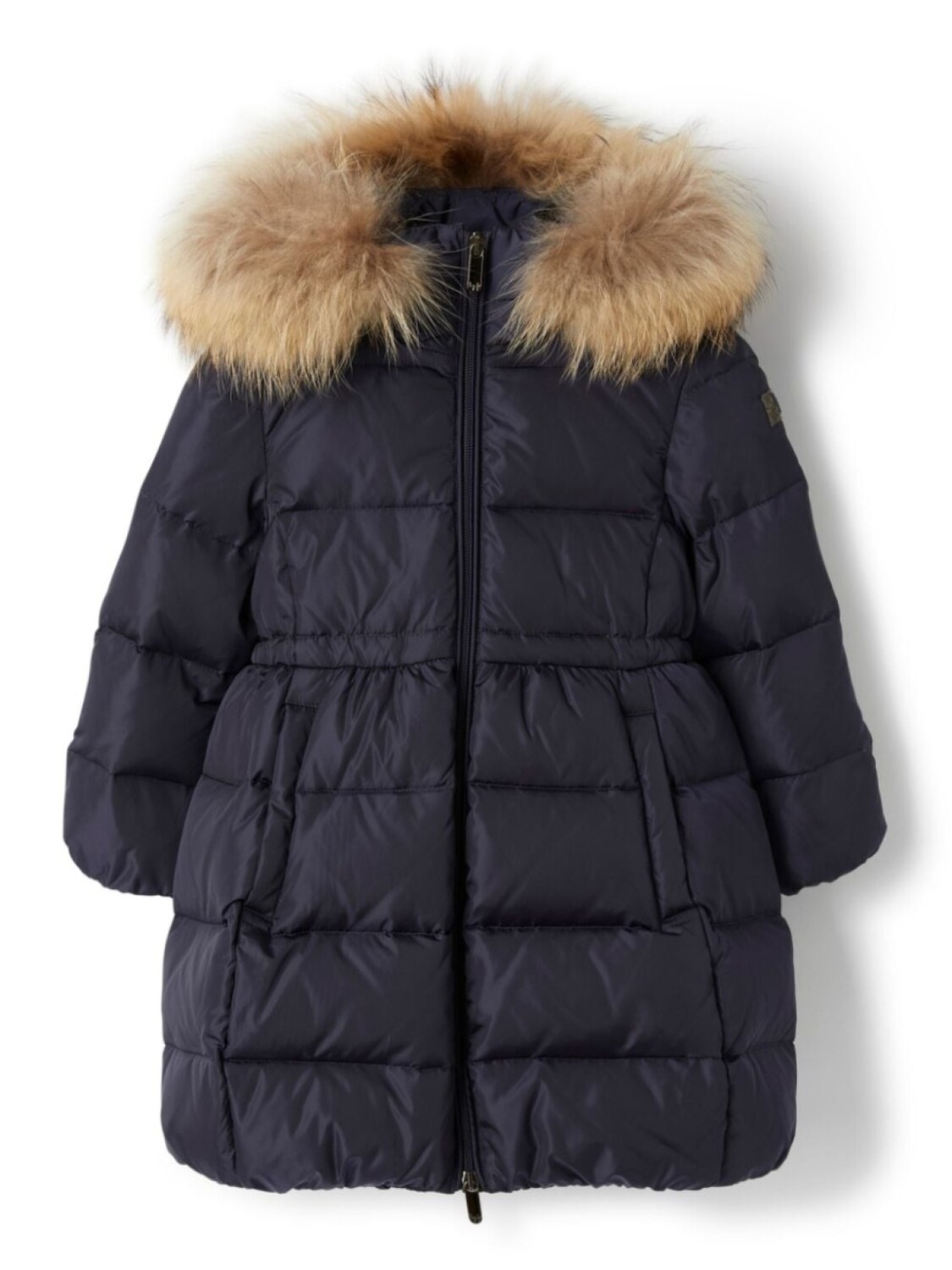 Il Gufo пуховик с капюшоном и мехом, синий
Il Gufo пуховик с капюшоном и мехом, синий