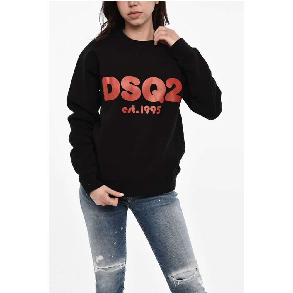 Хлопковая толстовка с круглым вырезом и принтом спереди Dsquared2, Black
Хлопковая толстовка с круглым вырезом и принтом спереди Dsquared2, Black