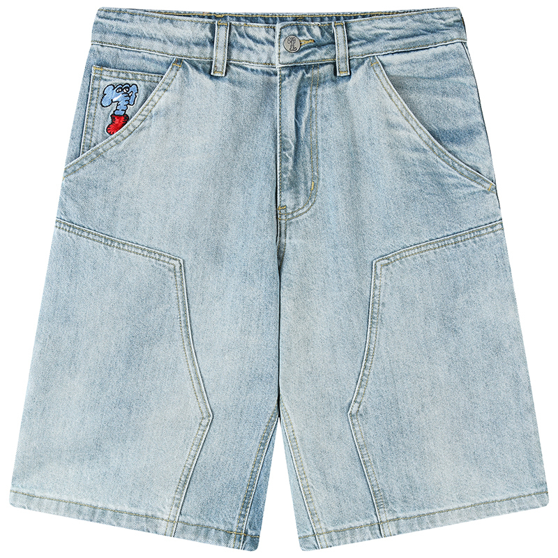 Джинсовые шорты унисекс MIND ERROR, постиранные серые
Джинсовые шорты унисекс MIND ERROR, постиранные серые