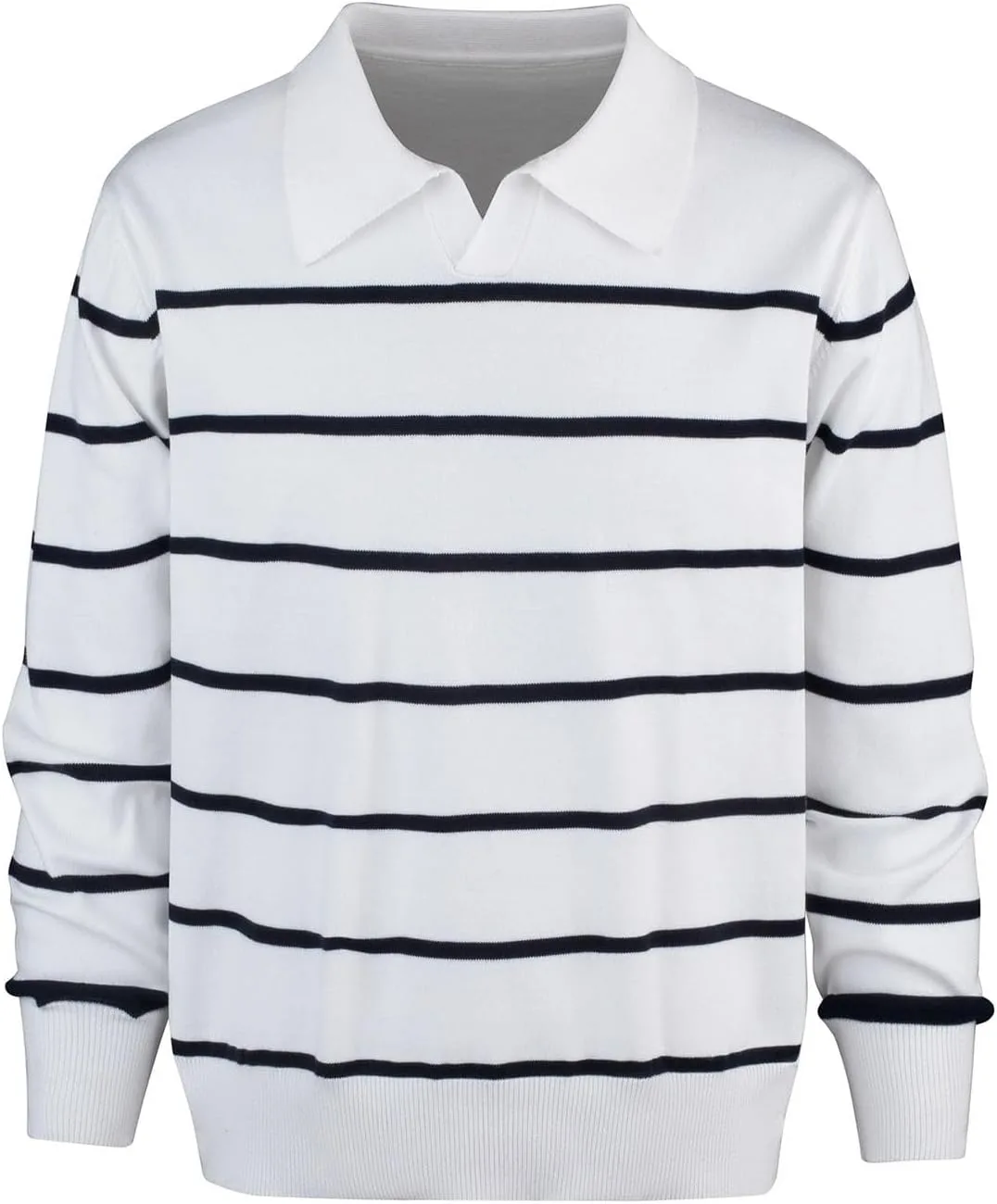 Мужской свитер-пуловер с V-образным вырезом и длинными рукавами
Мужской свитер-пуловер с V-образным вырезом и длинными рукавами