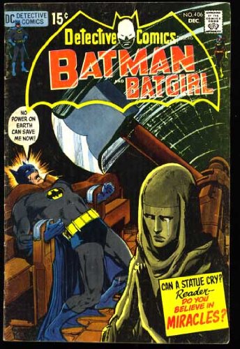 Detective Comics "Batman and Batgirl" (Comic Issue #406) December 1970 (DC Comics)
Detective Comics "Batman and Batgirl" (Comic Issue #406) December 1970 (DC Comics)